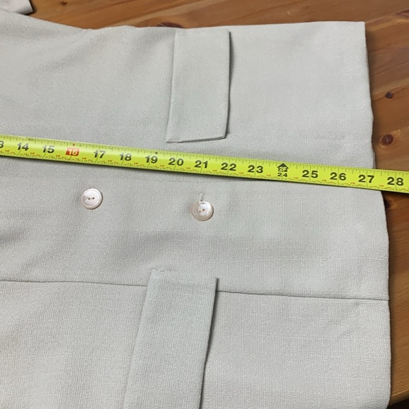 Premier Collection Vintage Office Top, Wrinkle Free Rayon, Lighter Weight, Cream - Picture 12 of 12